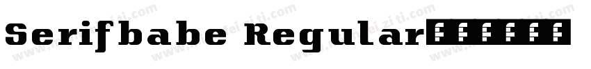 Serifbabe Regular字体转换